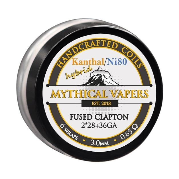 Mythical Vapers Handcrafted Coils Hybrid Fused Clapton 0.85ohm